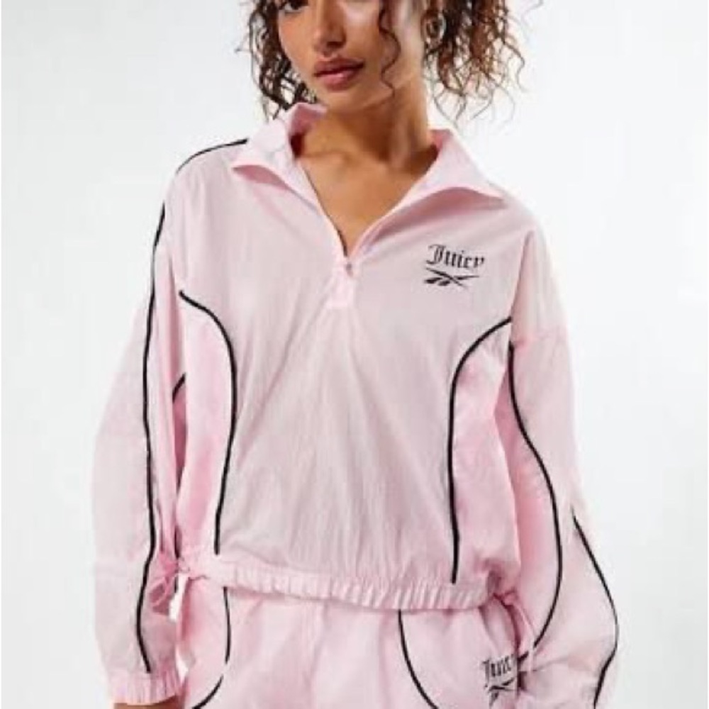 Reebok x juicy couture special edition waterproof sweater sweatshirt jacket
